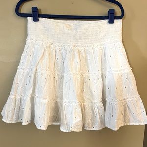 L American Eagle white lace skirt